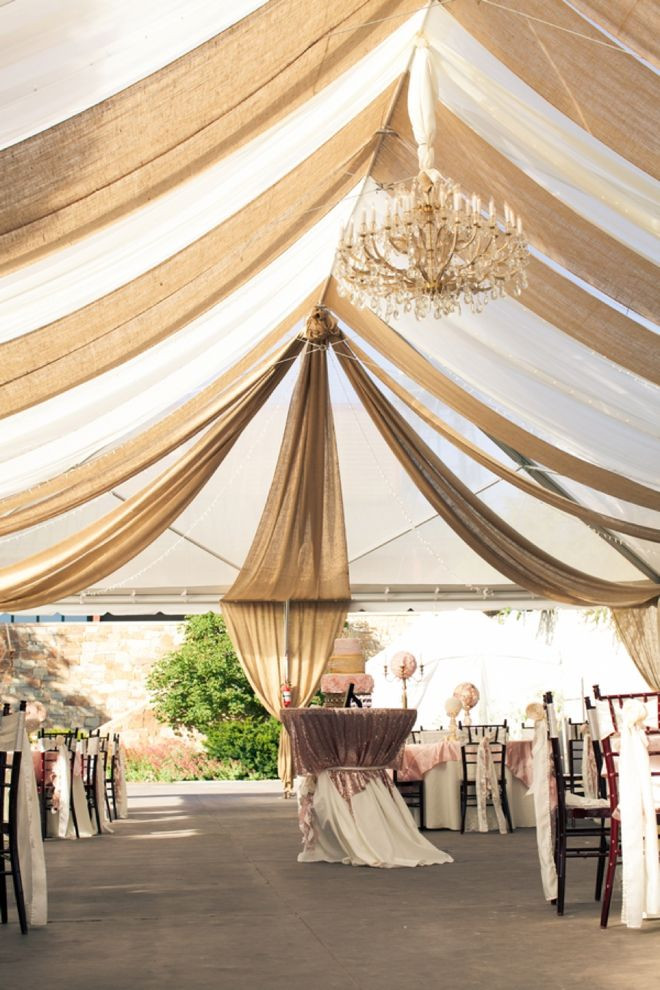 DIY Draping For Wedding
 50 Chic Rustic Burlap and Lace Wedding Ideas Deer Pearl