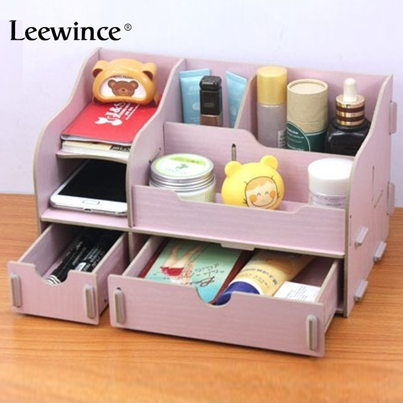 DIY Drawer Box
 Leewince Storage Boxes Wooden makeup box DIY drawer type