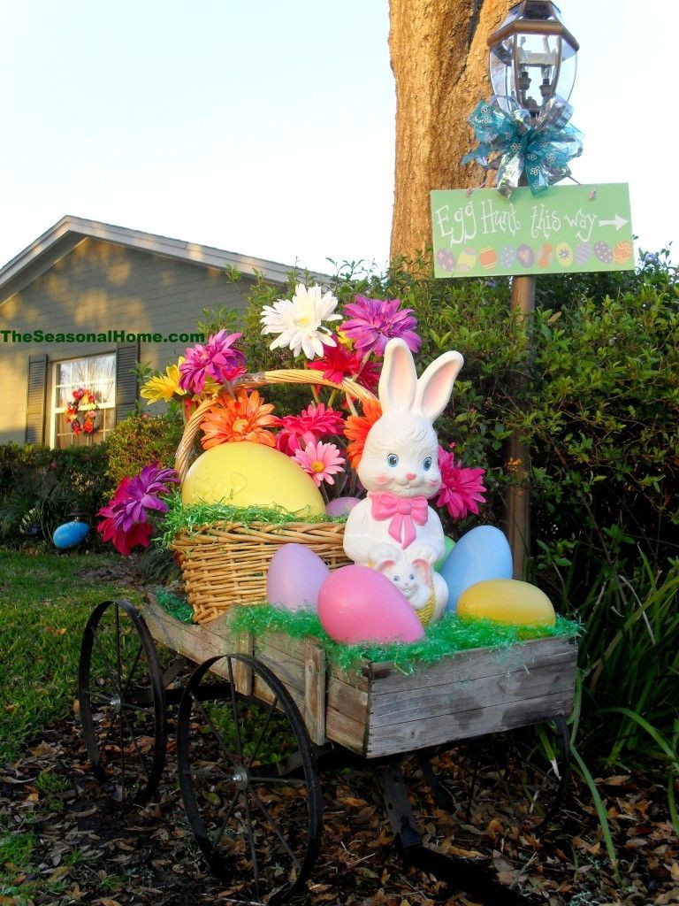 DIY Easter Yard Decorations
 Inspiration A “SPRINGY” Easter Yard