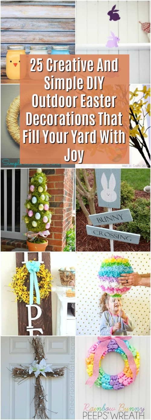 DIY Easter Yard Decorations
 25 Creative DIY Outdoor Easter Decorations That Fill Your