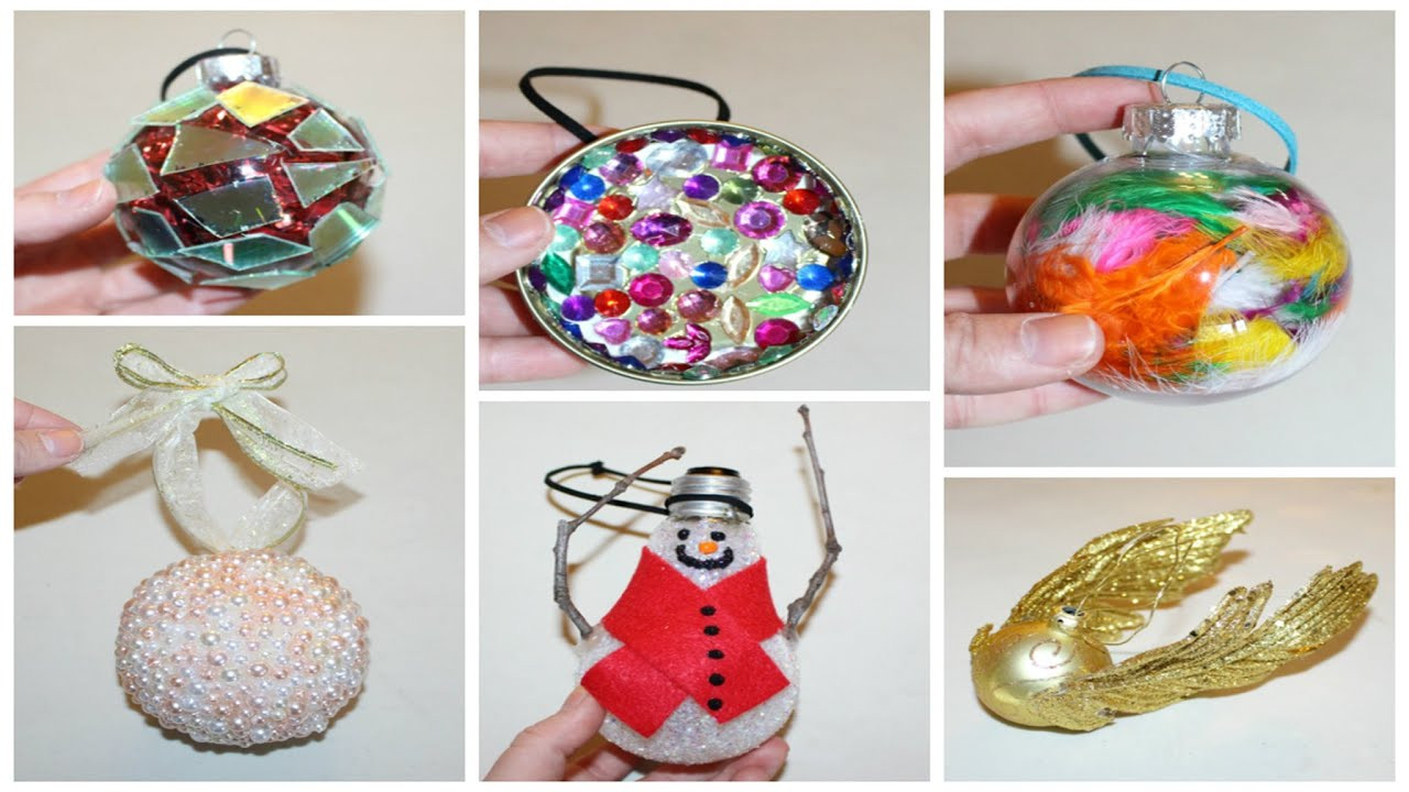 DIY Easy Christmas Ornaments
 SIX CHEAP AND EASY DIY CHRISTMAS ORNAMENTS