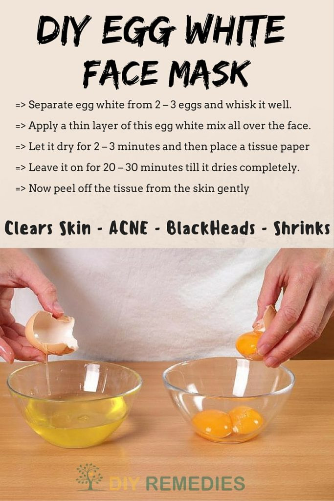 DIY Egg White Mask
 How to Get Rid of Blackheads with Egg White