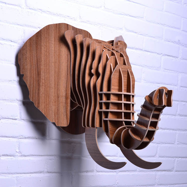 DIY Elephant Decorations
 Aliexpress Buy DIY wooden elephant head for wall