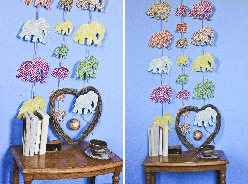 DIY Elephant Decorations
 DIY Elephant wall hang decor