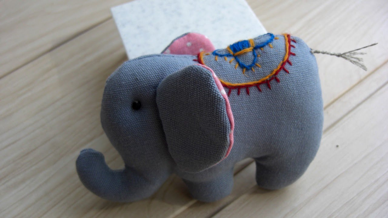 DIY Elephant Decorations
 How To Make an Elephant with Embroidery DIY Crafts