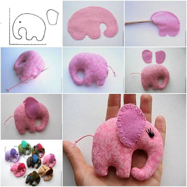 DIY Elephant Decorations
 DIY Elephant Out of Fabric