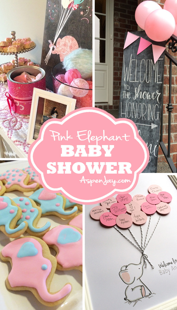 DIY Elephant Decorations
 Pink Elephant Baby Shower Aspen Jay