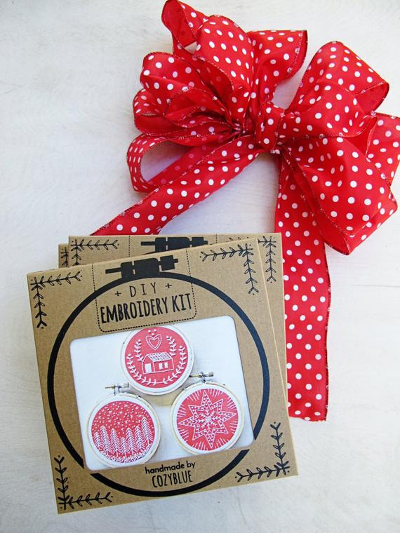 DIY Embroidery Kit
 DIY holiday ornament embroidery kit t kit holiday