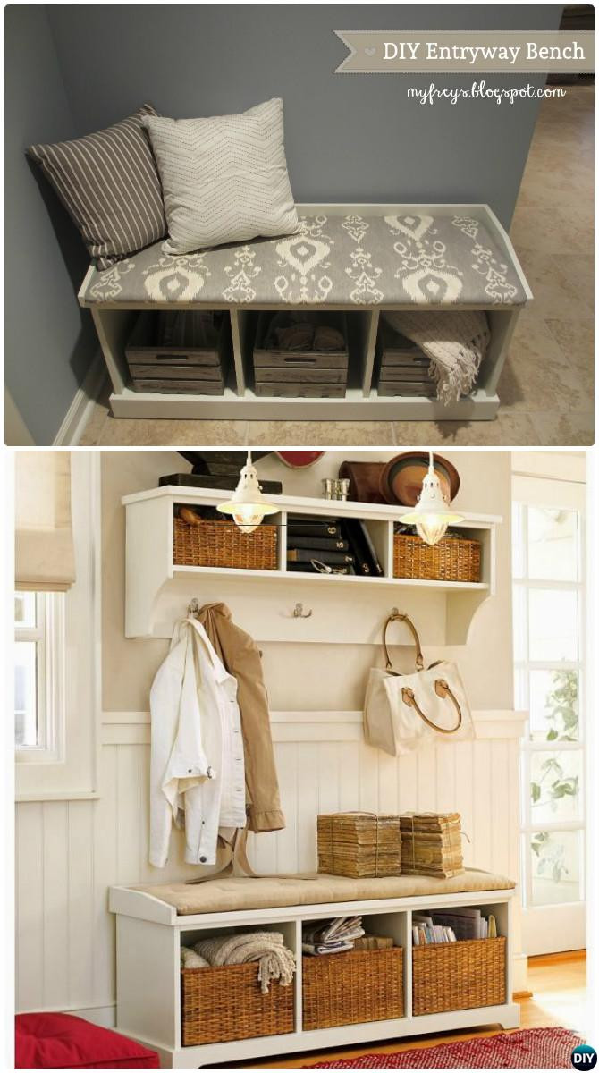 Diy Entry Bench With Storage
 20 Best Entryway Bench DIY Ideas Projects [Picture