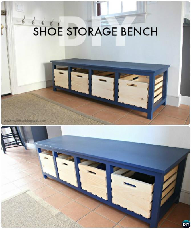 Diy Entry Bench With Storage
 20 Best Entryway Bench DIY Ideas Projects [Picture