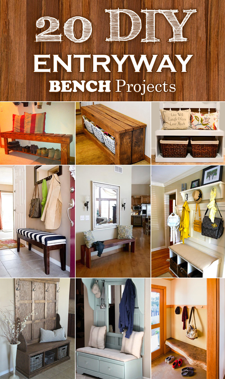 Diy Entry Bench With Storage
 20 Interesting DIY Entryway Benches Ideas