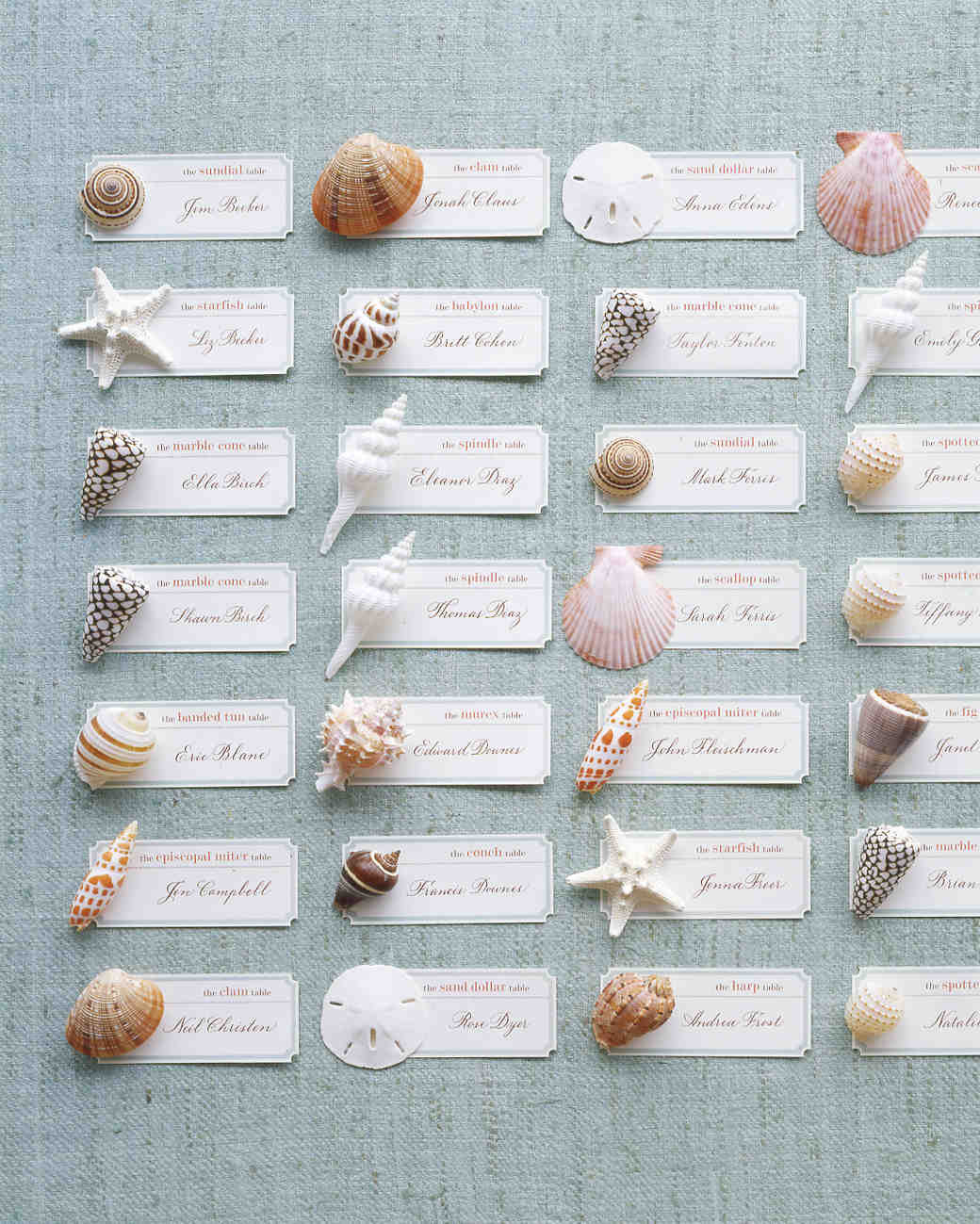 DIY Escort Cards Wedding
 Escort Card Ideas for a Beach Wedding