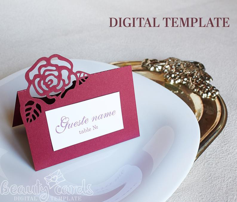 DIY Escort Cards Wedding
 DIY Place card Wedding escort cards digital template