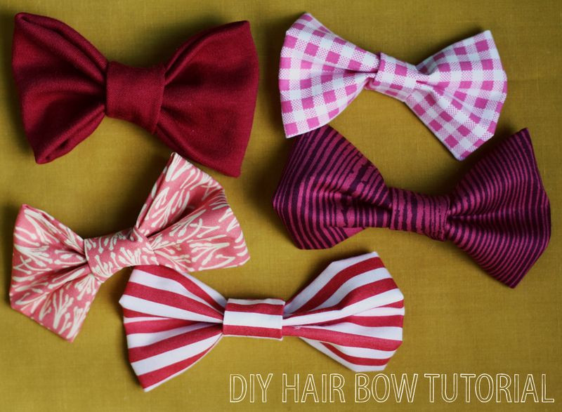 DIY Fabric Hair Bow
 How To Make Hair Bows DIY jr – A Beautiful Mess