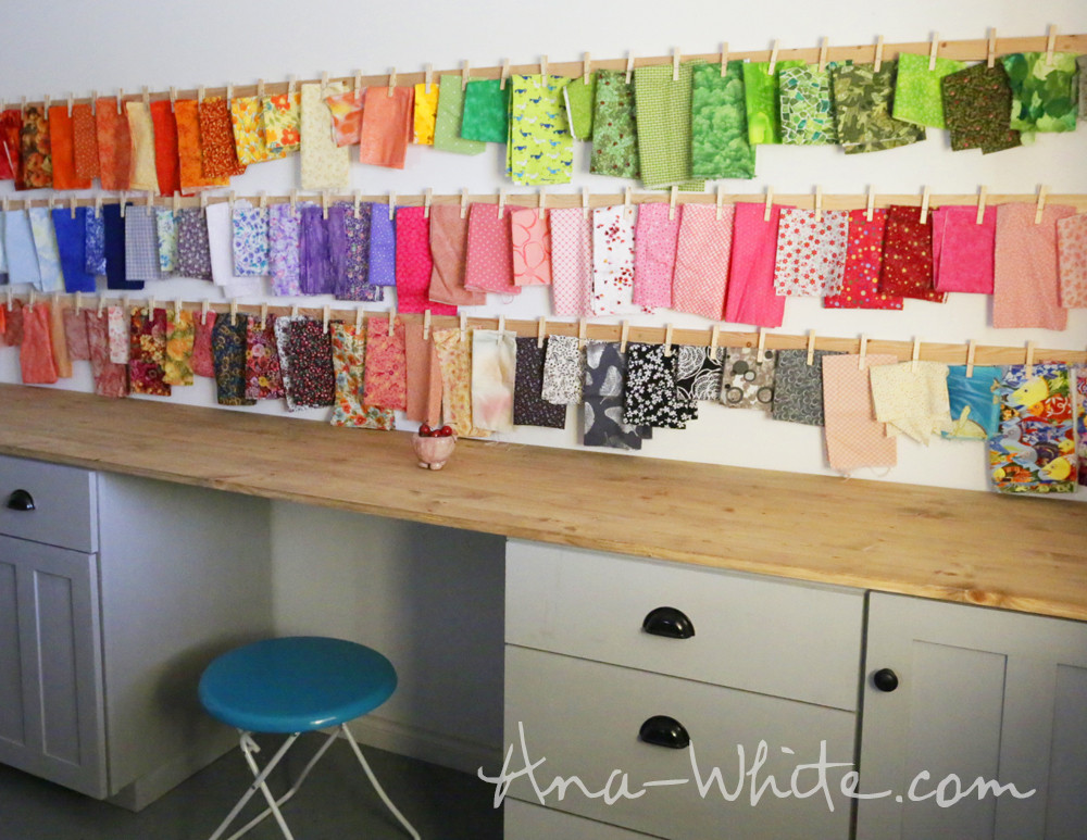 DIY Fabric Organizer
 Ana White