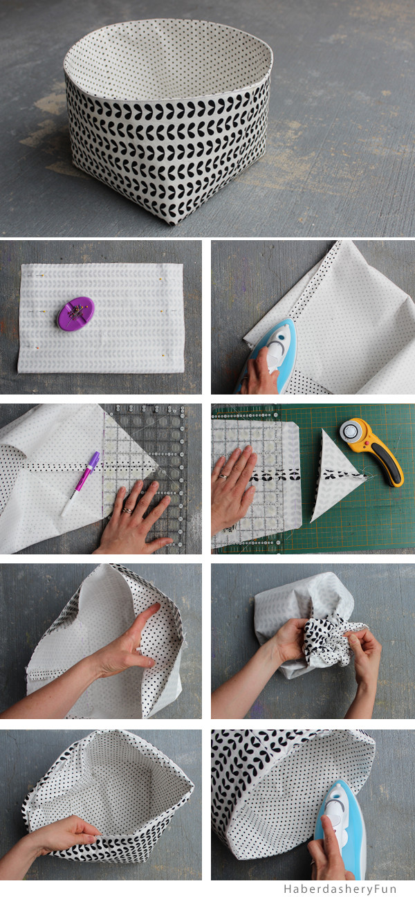 DIY Fabric Organizer
 DIY Reversible Fabric Storage Bin