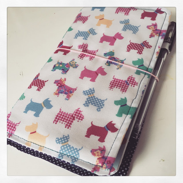 DIY Fabric Planner Cover
 3 Blossom Trees Tutorial Fabric Midori Travelers Notebook