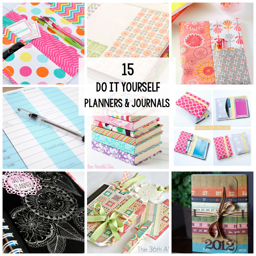 DIY Fabric Planner Cover
 15 Planners & Journals to Make or Print at Home Crazy