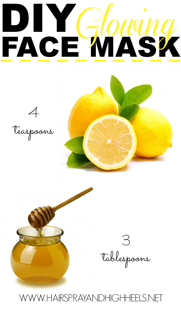 DIY Face Mask Recipe
 DIY Lemon & Honey Face Mask Hairspray and Highheels