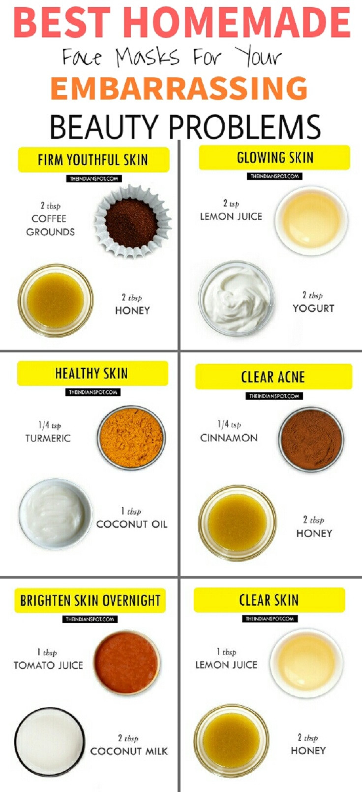 DIY Face Masks For Acne
 14 Beneficial Beauty Tips for Face and Body Care to