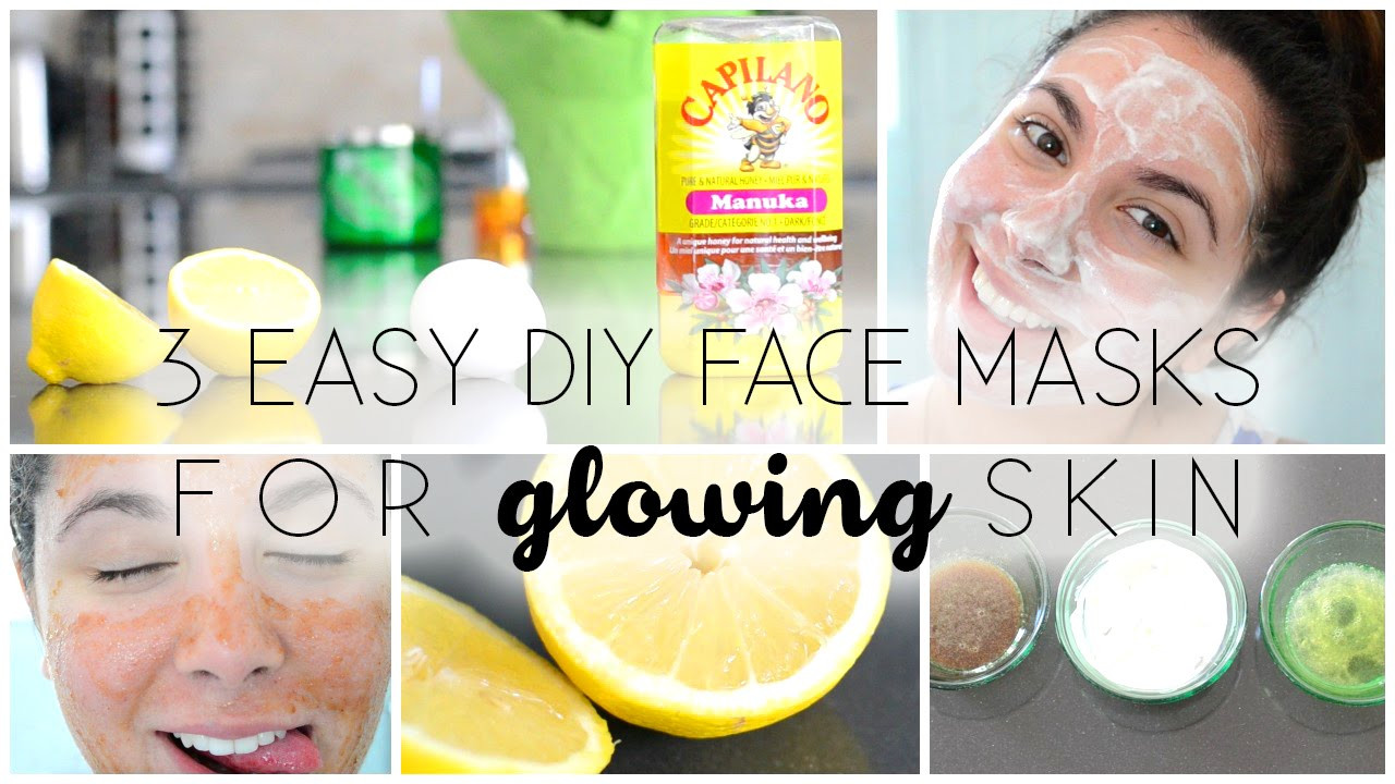 DIY Face Masks For Glowing Skin
 3 Easy DIY Face Masks ♡ For GLOWING Skin