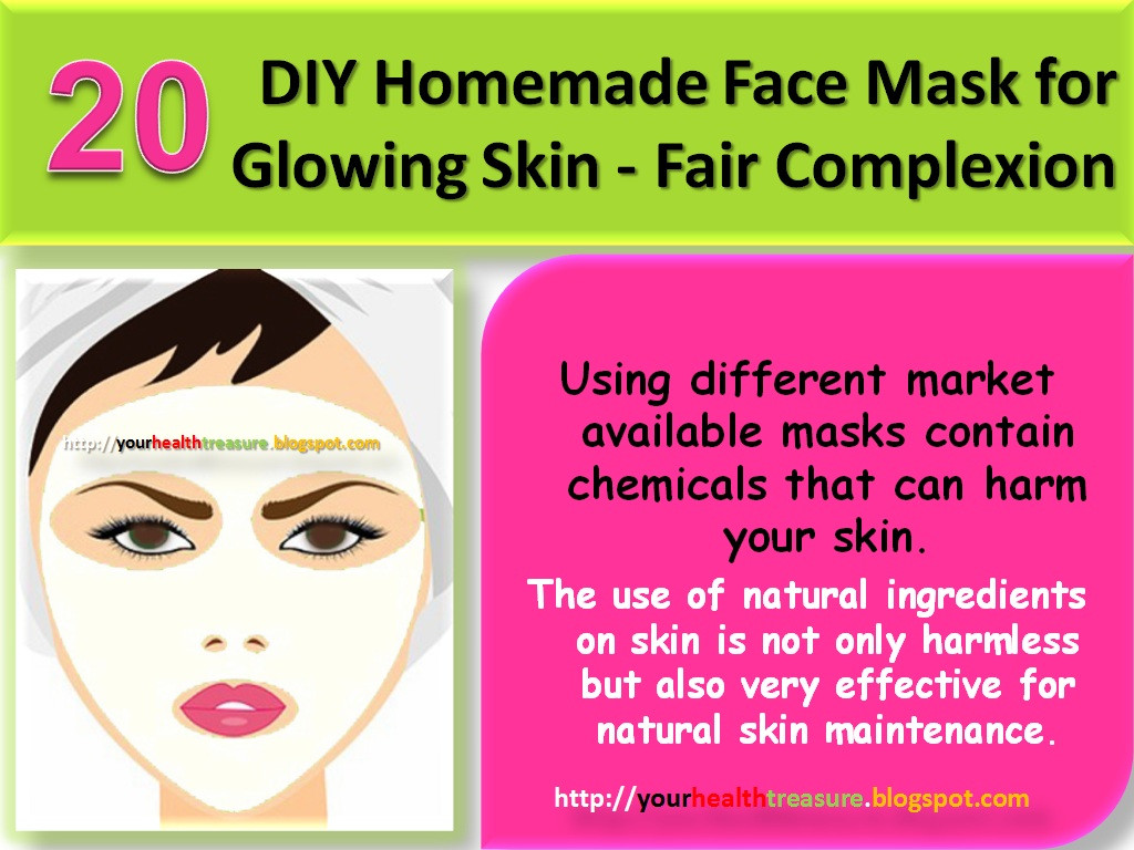 DIY Face Masks For Glowing Skin
 20 DIY Homemade Face Mask for Glowing Skin Fair