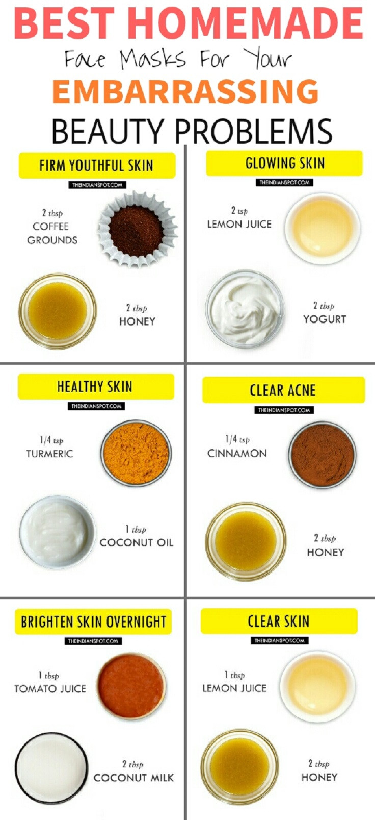 DIY Facemask For Pimples
 14 Beneficial Beauty Tips for Face and Body Care to