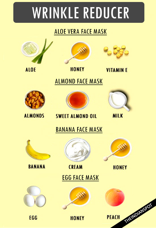 DIY Facial Mask Recipes
 REDUCE WRINKLES WITH HOMEMADE MOISTURIZING FACE MASKS