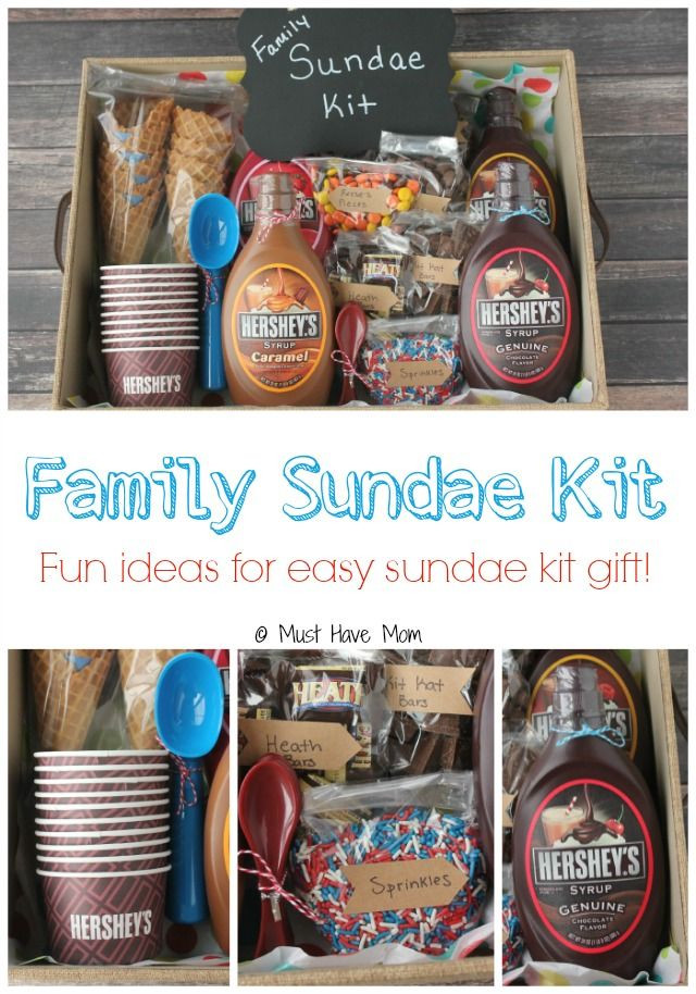DIY Family Gift
 DIY Family Sundae Kit Gift Idea