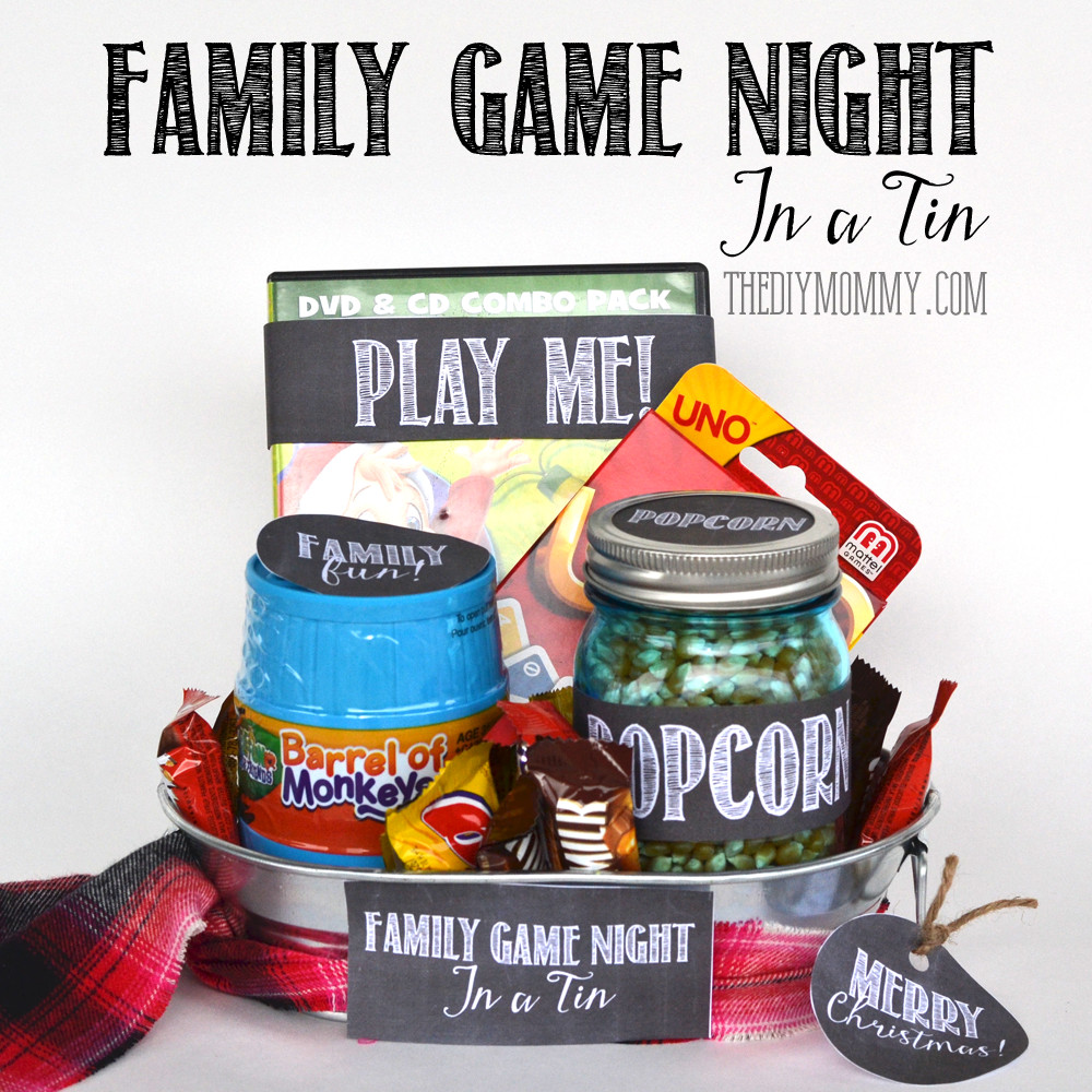 DIY Family Gift
 A Gift In A Tin Family Game Night In A Tin