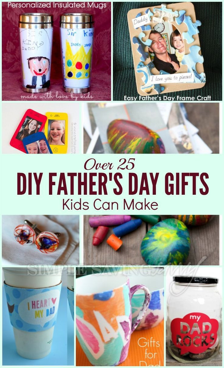 DIY Fathers Day Gifts From Kids
 Over 25 DIY Father s Day Gifts Kids Can Make