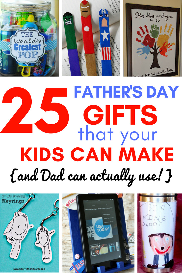 DIY Fathers Gifts
 25 Homemade Father’s Day Gifts from Kids That Dad Can