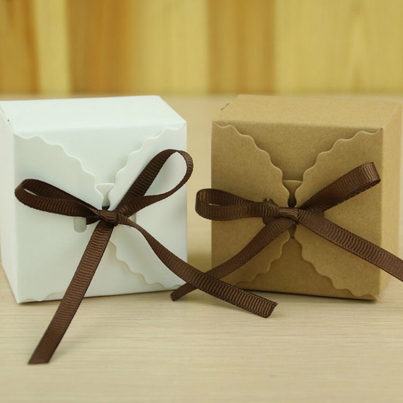 DIY Favor Box
 100PC Retro Mini Kraft Paper Box DIY Wedding Gift Favor