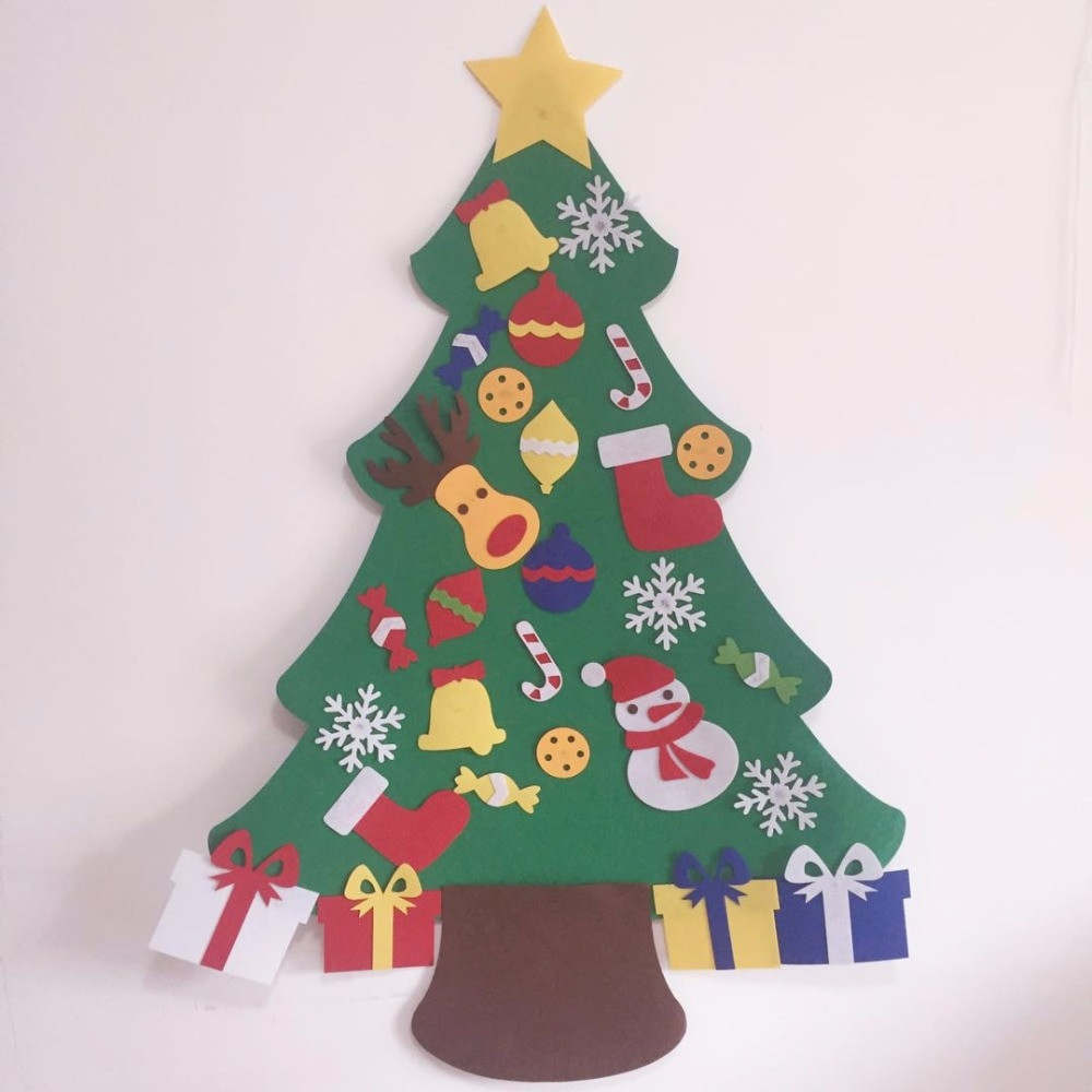 DIY Felt Christmas Tree
 Kids Preschool Craft DIY Felt Christmas Tree with