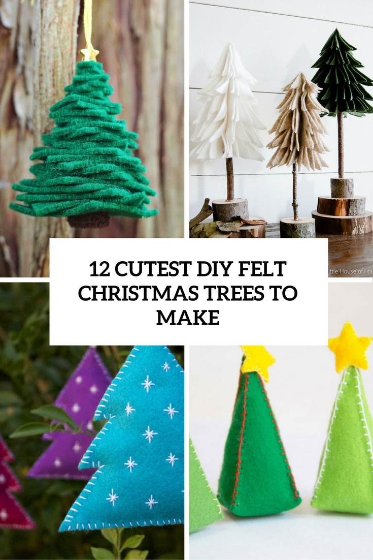 DIY Felt Christmas Tree
 12 Cutest DIY Felt Christmas Trees To Make Shelterness