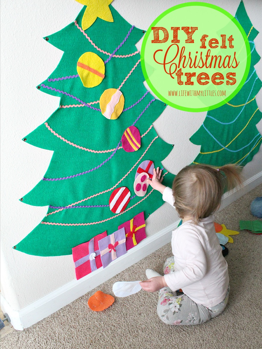 DIY Felt Christmas Tree
 DIY Felt Christmas Trees Life With My Littles
