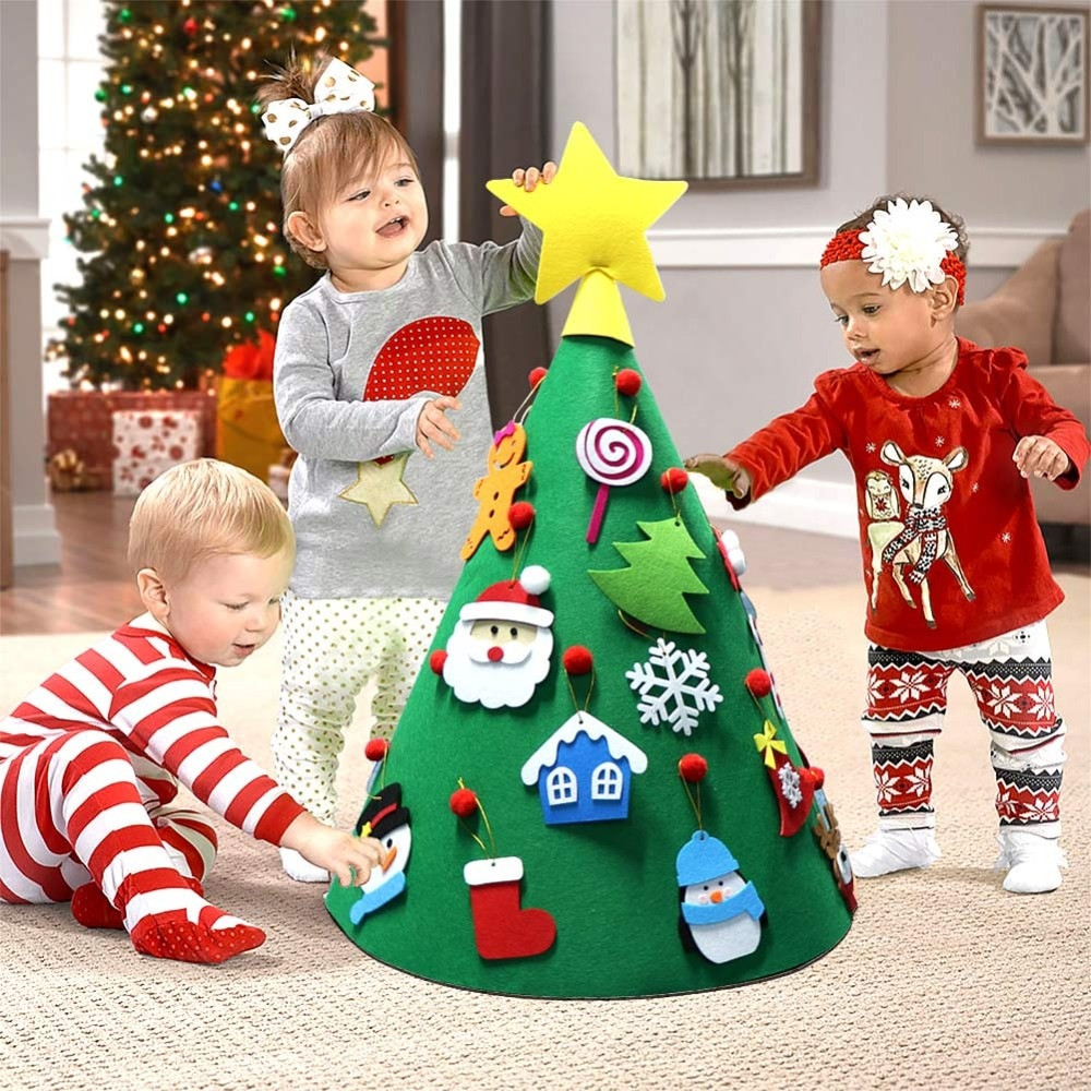 DIY Felt Christmas Tree
 OurWarm Kids DIY Felt Christmas Tree Snowman with