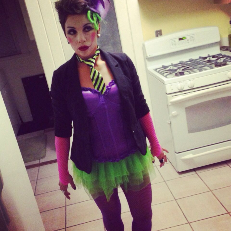 DIY Female Joker Costume
 Girl joker costume