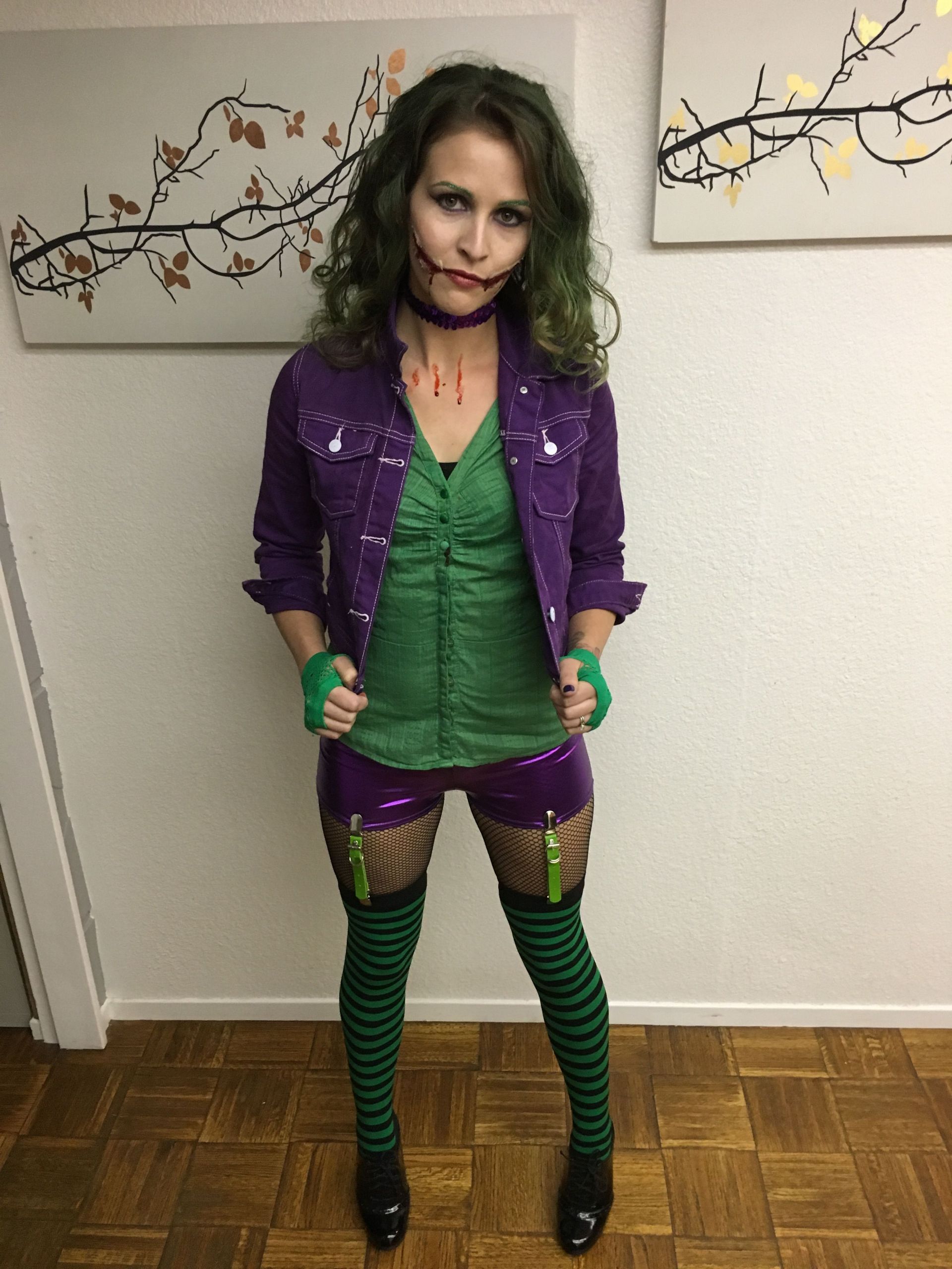 DIY Female Joker Costume
 Female joker costume diy joker femalejoker diy