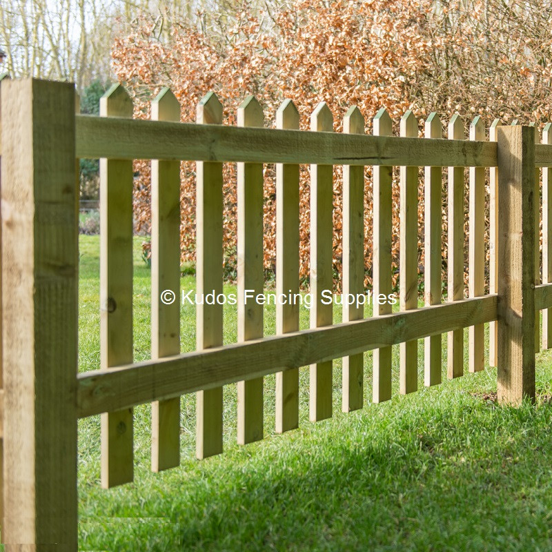 DIY Fence Kit
 Pointed Top Picket Fencing DIY Kit Buy line UK Delivery