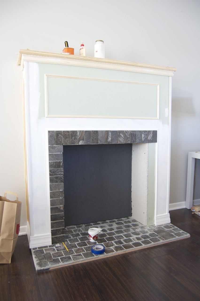 DIY Fireplace Decor
 DIY Building A Faux Fireplace would like to do this