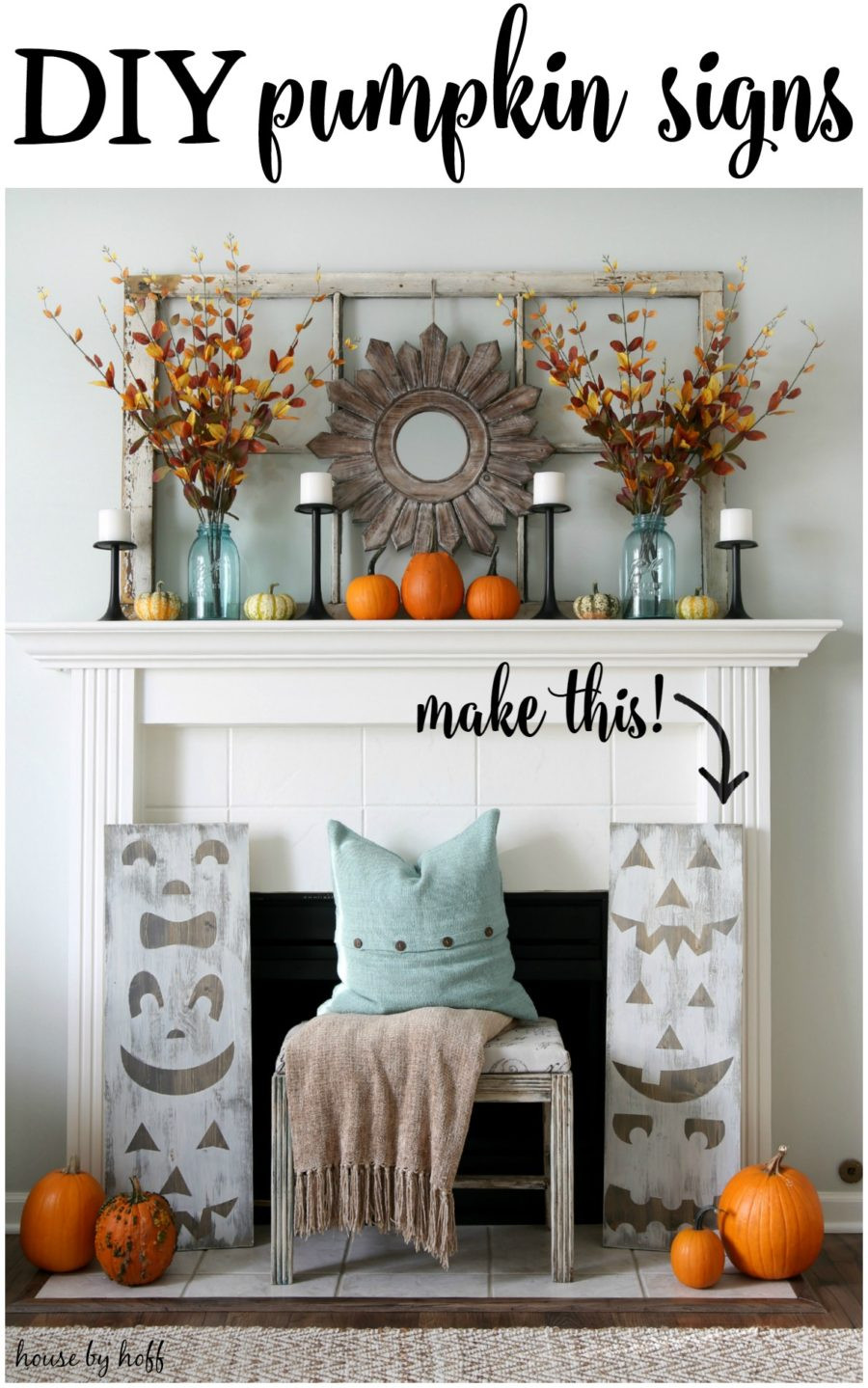 DIY Fireplace Decor
 15 Fall Decor Ideas for your Fireplace Mantle