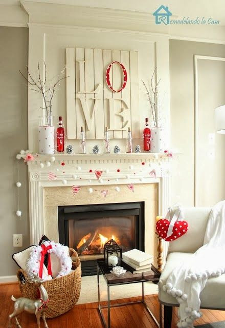 DIY Fireplace Decor
 Perfect Romantic Valentine s Day Decor Ideas