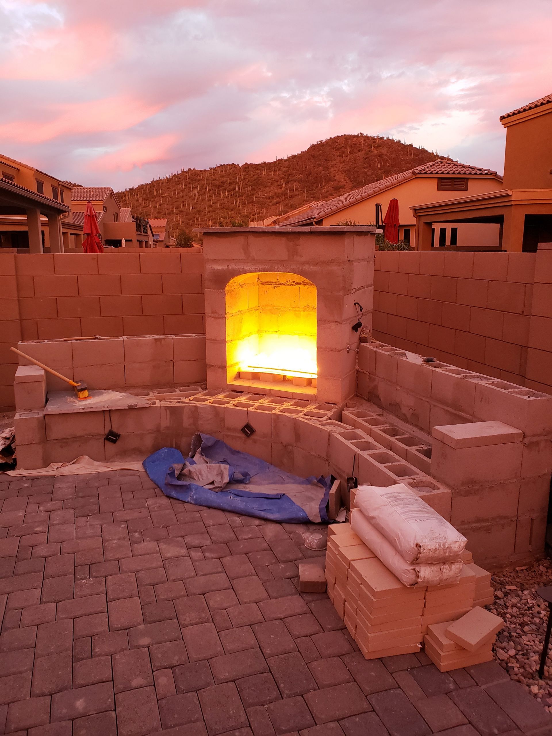 DIY Fireplace Outdoor
 DIY Outdoor Fireplace Update – Tucson