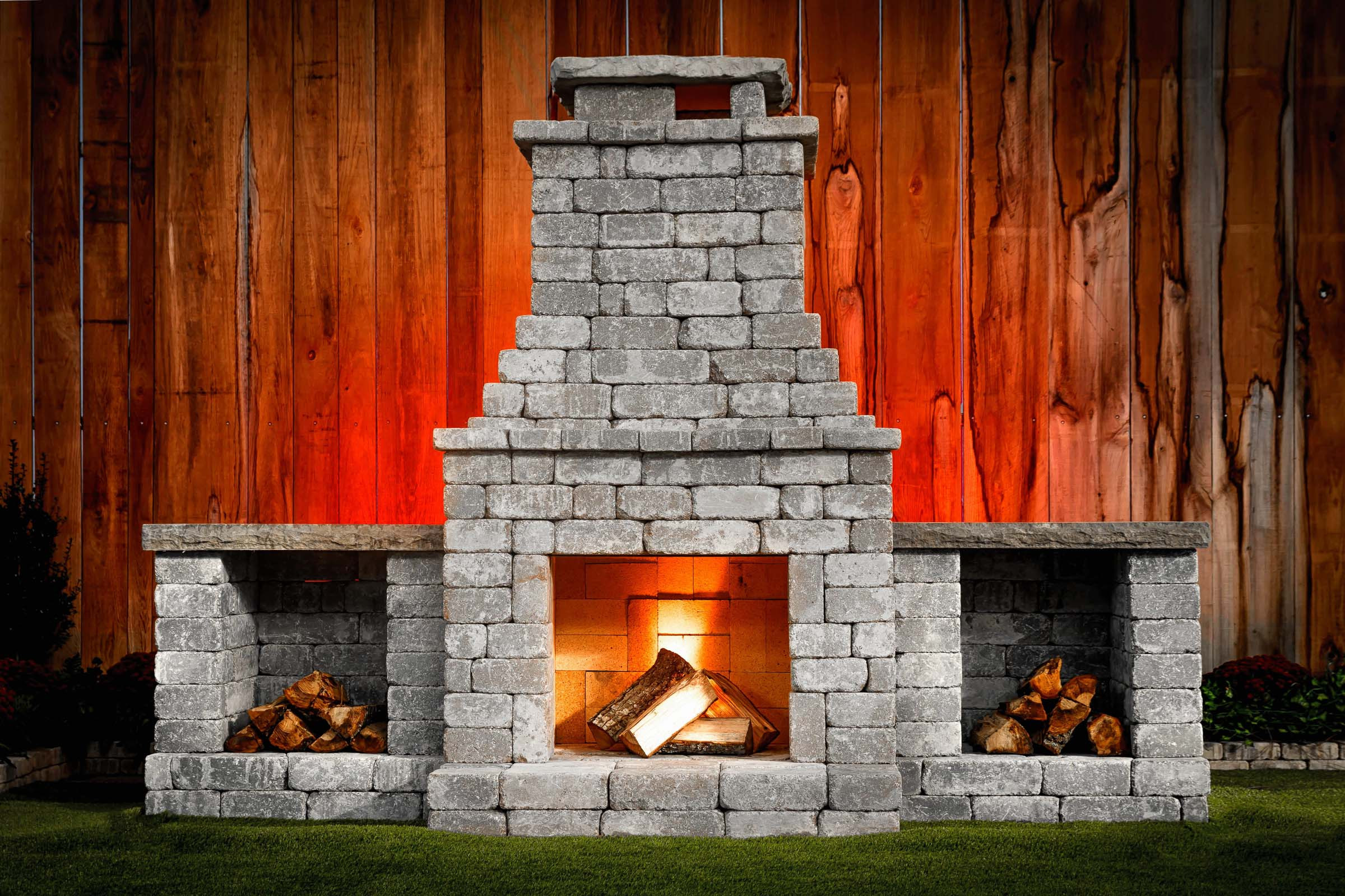 DIY Fireplace Outdoor
 DIY Outdoor Fireplace Kit "Fremont" makes hardscaping