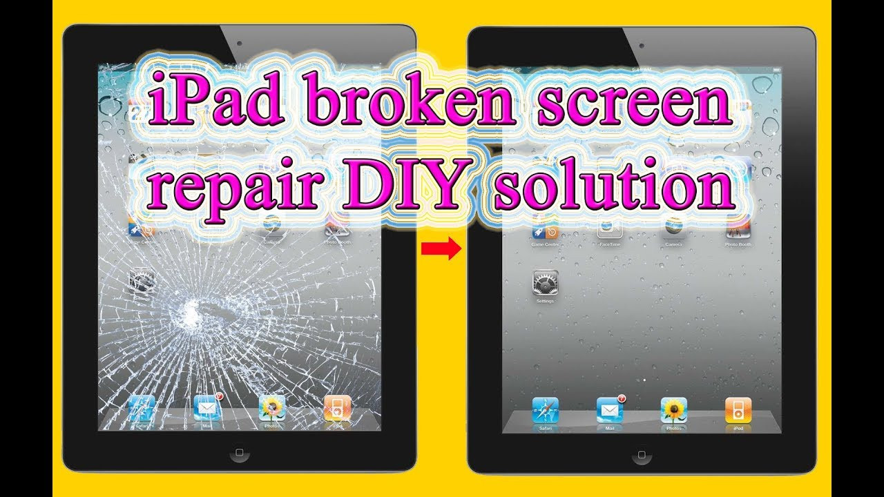 DIY Fix Cracked Screen
 ipad broken screen replacement DIY home repair method