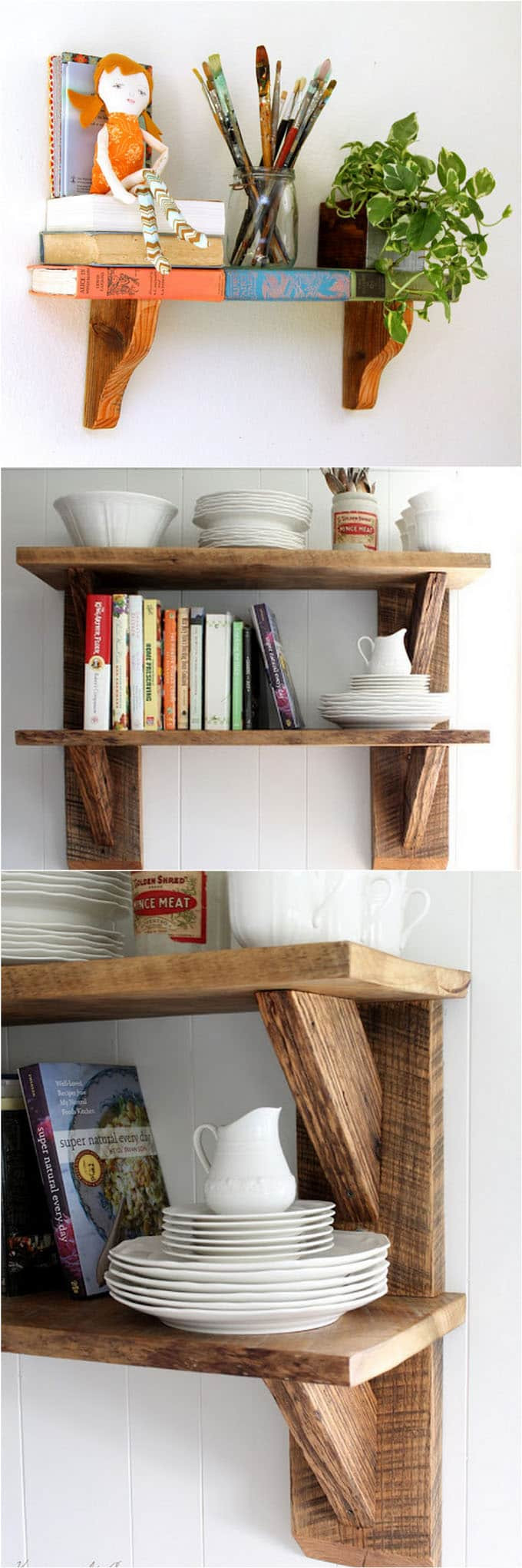 DIY Floating Shelf Brackets
 16 Easy and Stylish DIY Floating Shelves & Wall Shelves