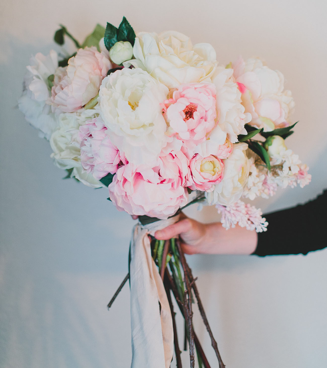 DIY Flower Wedding
 DIY Silk Flower Bouquet with Afloral Green Wedding Shoes