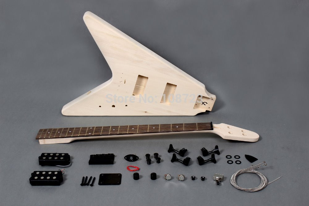 DIY Flying V Guitar Kit
 Aliexpress Buy Flying "V" style 4 strings electric