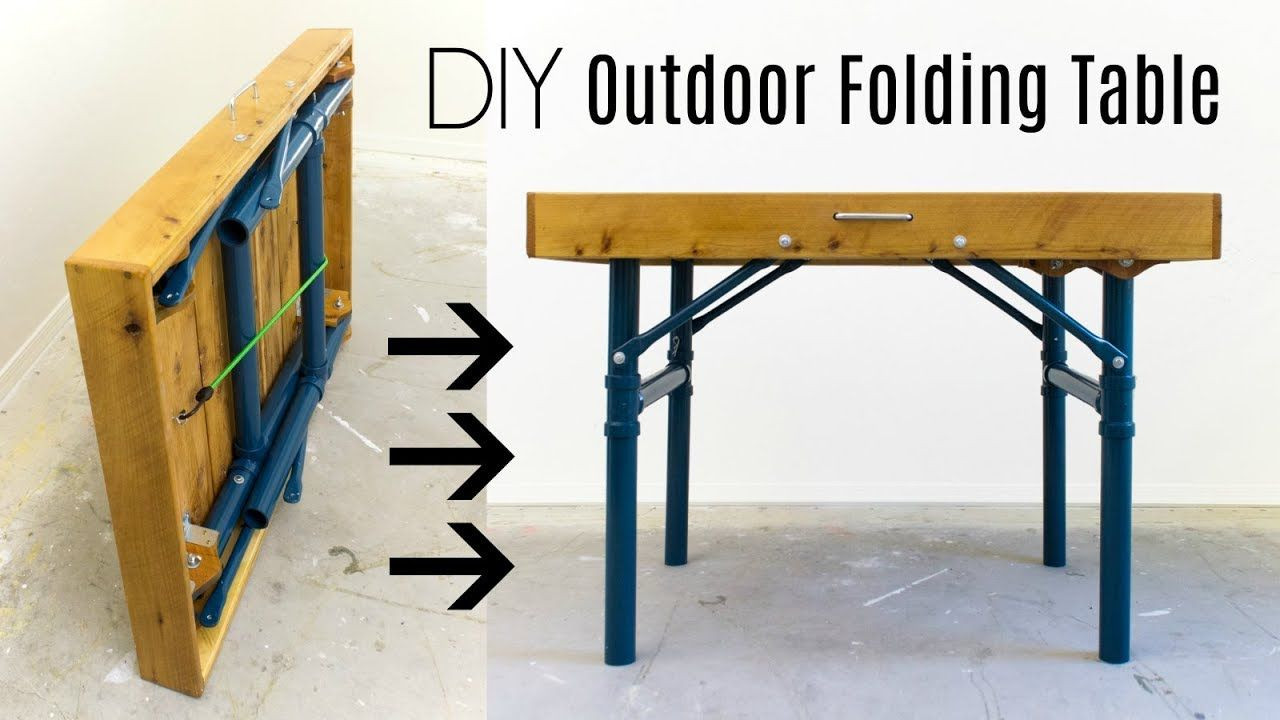 DIY Folding Table Plans
 Outdoor Folding Table How to Build